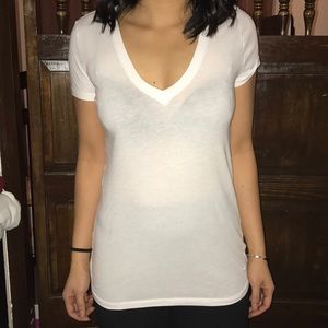 Women's Pink VS plain v-neck